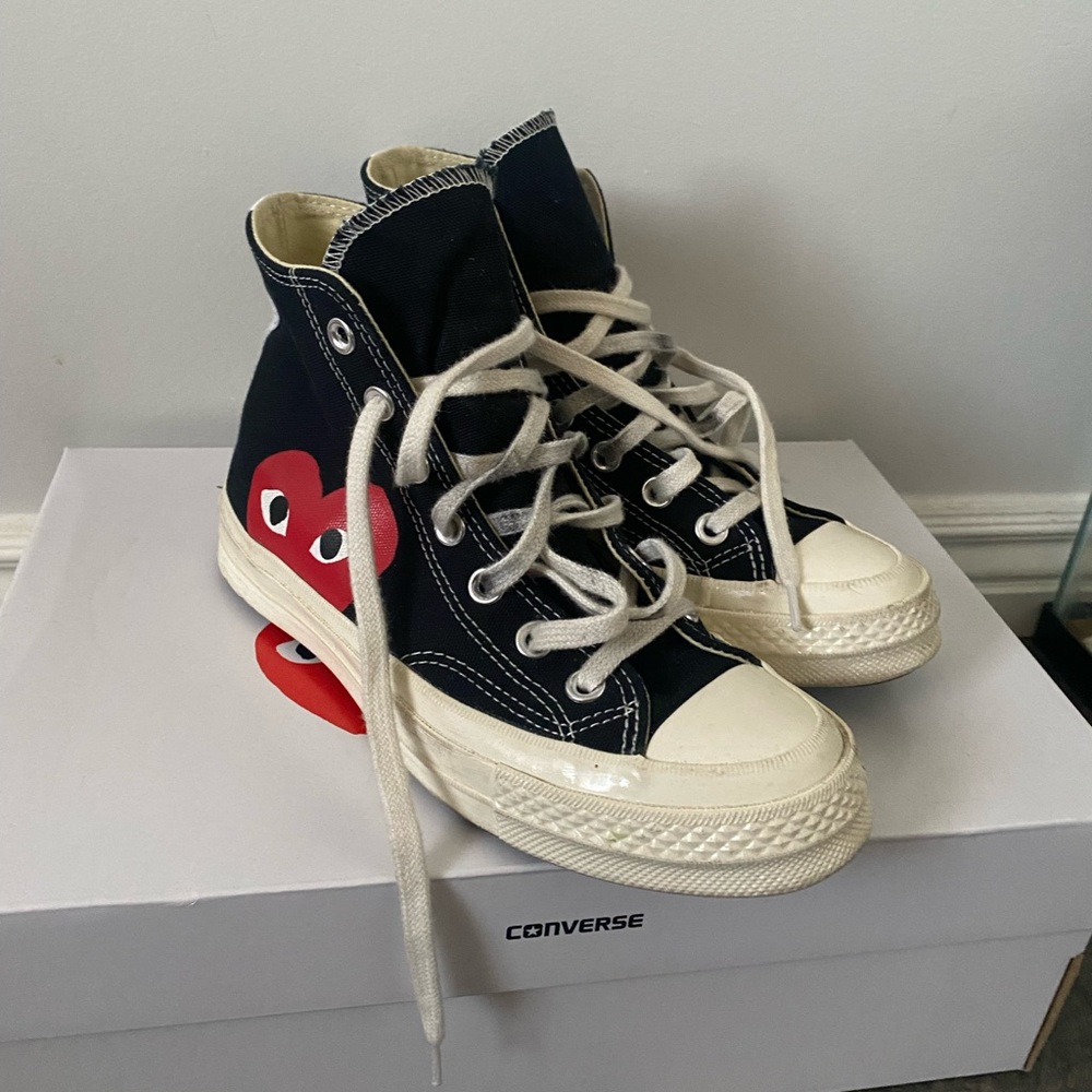 Comme des garcons high top converse